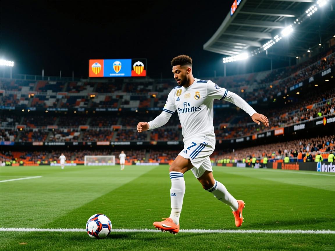 巴伦西亚客场逼平皇马，豪取一分